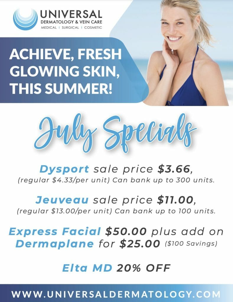 Specials | Deals | Coupons | Universal Dermatology